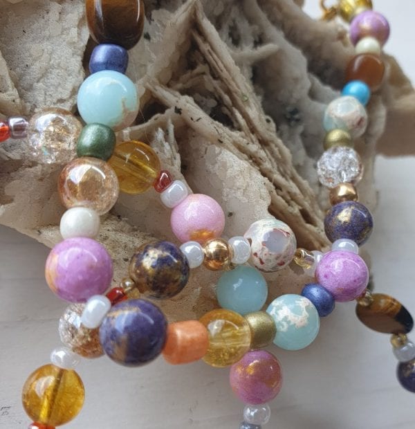 Trio edelsteen armbanden - Afbeelding 4