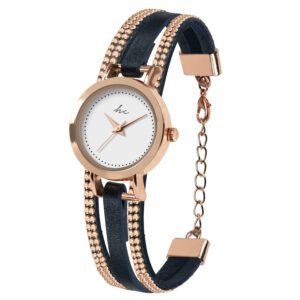 Hippie Chic Horloge voor dames ZWART kleur,