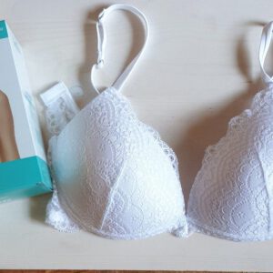Prachtige voorgevormde beha zonder beugels, WIT Maat 80B
