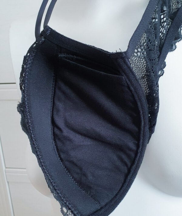 Infiore Italiaanse push-up beha met kussens, ZWART, Maat 80B - Afbeelding 4