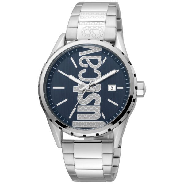 Just Cavalli heren horloge JC1G082M0065 polshorloge - 10 ATM - datum - stalen armband