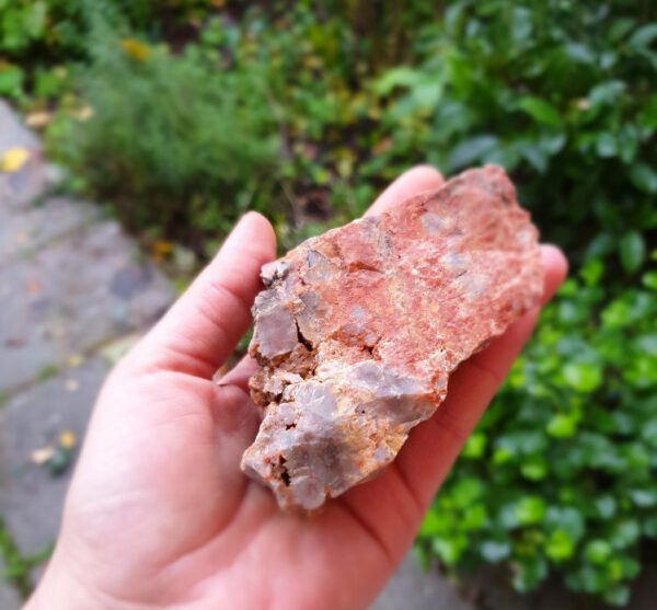 Ruwe brok van Rood Jaspis - grote stuk kristaal - edelsteen - Afbeelding 2