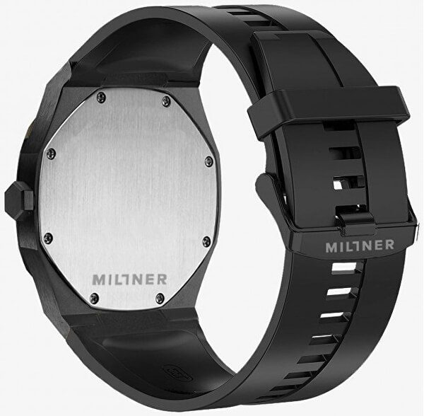 Millner Spaanse merk horloge voor dames - vrouwen - ZWART kleur leren armband - polshorloge - design - Oxford S Sport Sand - Afbeelding 2