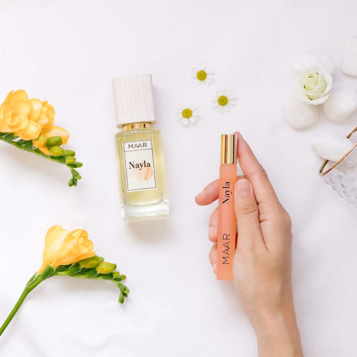 Natuurlijke veganistisch parfum NAYLA uit Italië – oranjebloesem noten 50ml - Afbeelding 2