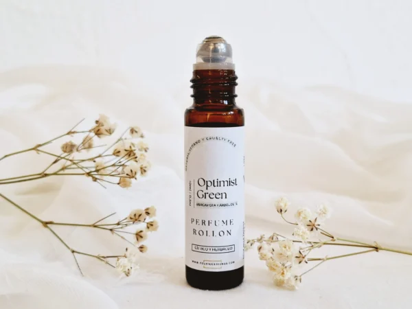 Biologische etherische olie compositie parfum OPTIMIST GREEN - bergamot en tea tree - roll on 10ml - Afbeelding 2