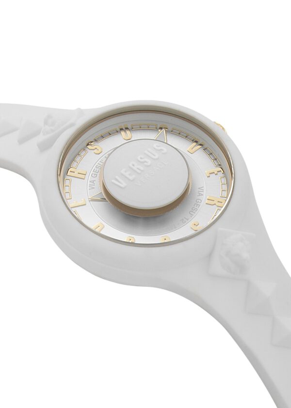 Versus by Versace stoere pols horloge van silicone in WIT kleur voor dames Mod. VSP1R0219 - Afbeelding 4