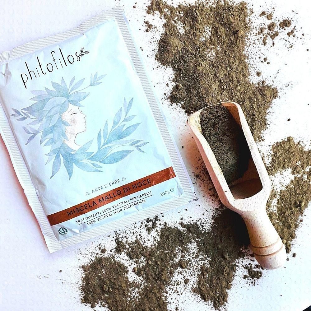 Biologiache haar henna verf poeder concealer - Licht walnoot - Noce Mallo - bruin en as nuancen 100gr - Afbeelding 3