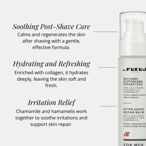 Collageen aftershave - gezicht creme voor mannen - Kamille en Hamamelis - kalmeert 50ml - Afbeelding 2
