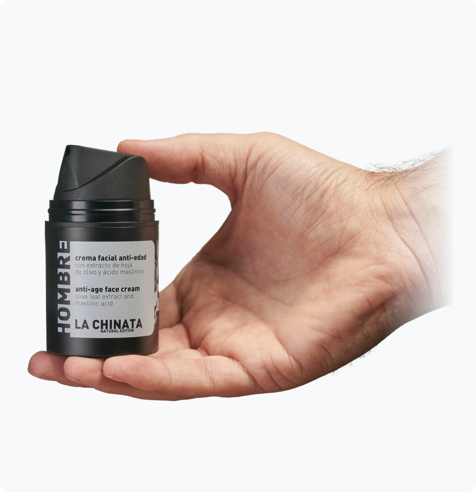 LaChinata Anti-Aging Gezicht crème voor mannen heren - olijfolie en fruiten extracten 50ml