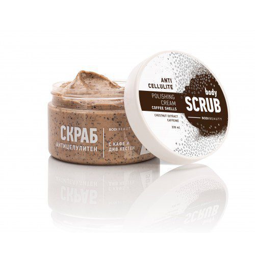 Biologische Bodyscrub tegen cellulitis met koffie,  330ml