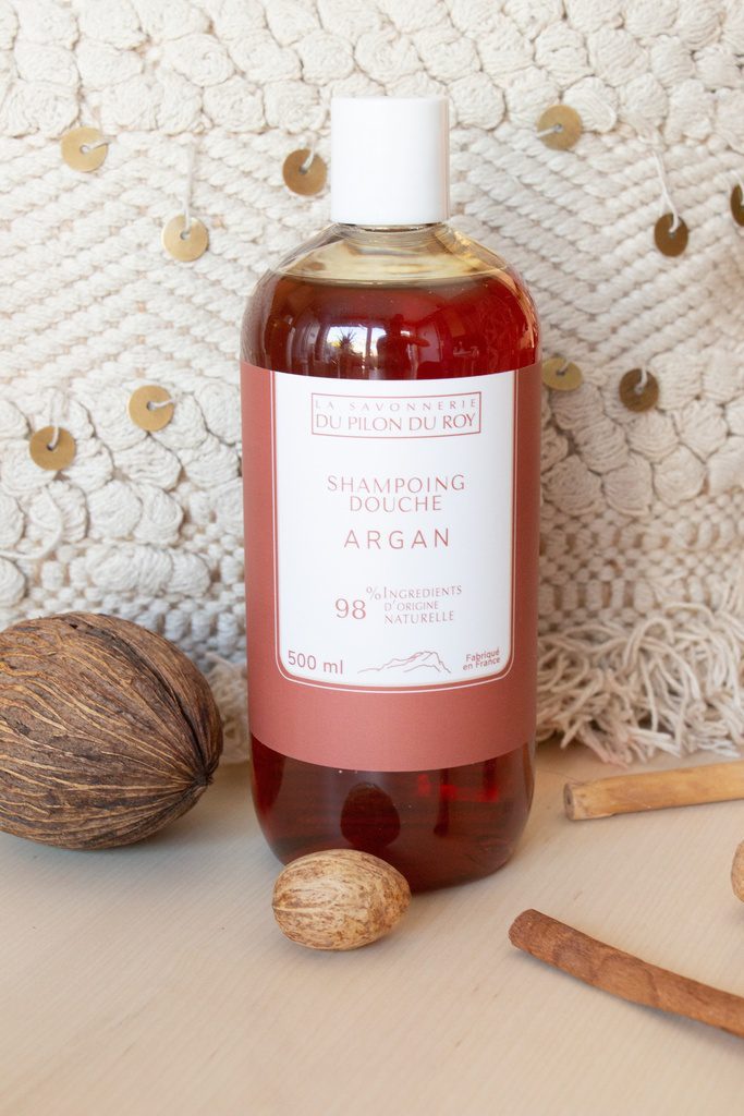 Biologische Shampoo en Douchegel Marseille met Arganolie - frisse geur - handgemaakt in Frankrijk 500ml