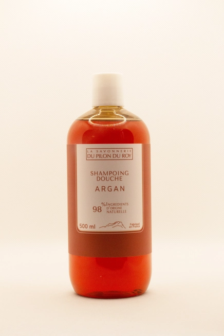 Biologische Shampoo en Douchegel Marseille met Arganolie - frisse geur - handgemaakt in Frankrijk 500ml