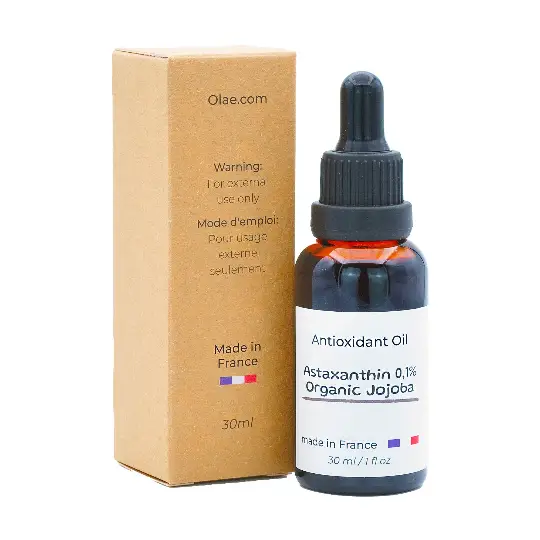 Verjongende serum Astaxanthine 0,1% in Jojoba, antioxiderende olie 30ml