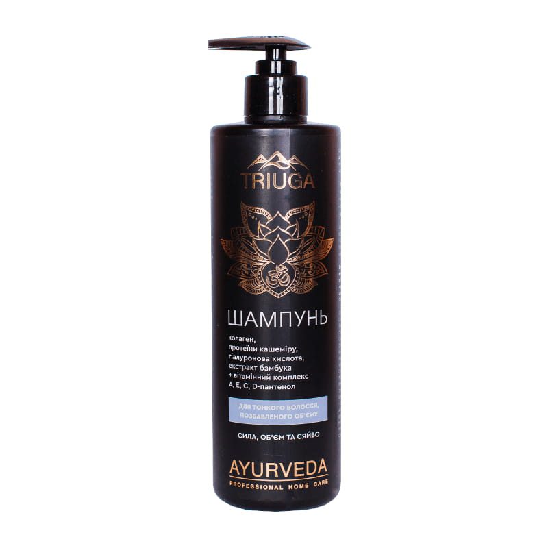 Triuga natuurlijke Ayurveda Shampoo voor fijn haar - sterkt haat - volume en glans 500 ml