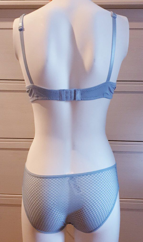 Italiaanse katoenen lingerie set in AZUUR BLAUW,  M - 75B - Afbeelding 7