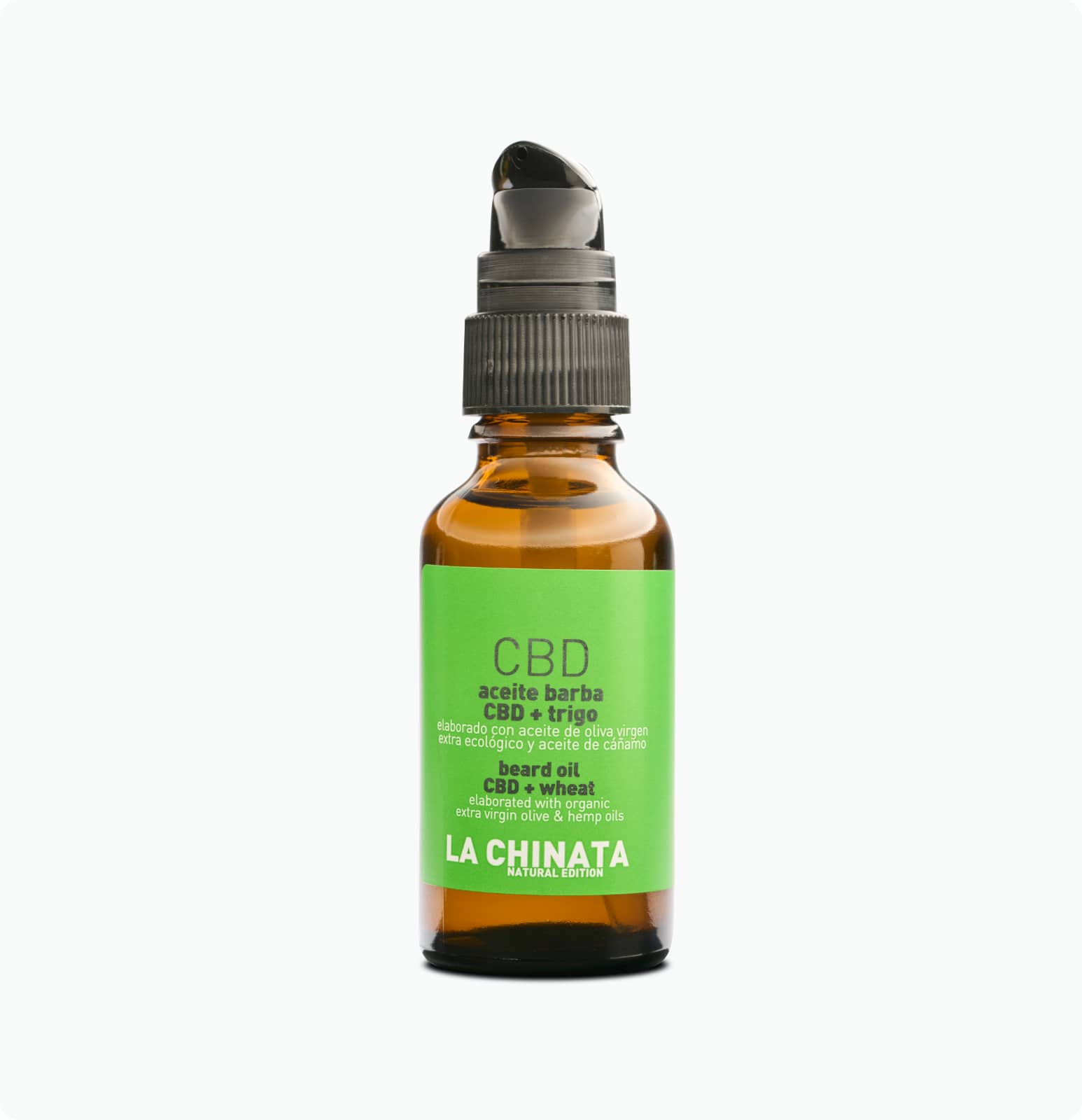 LaChinata CBD Baard olie met Tarwe voor glanzend, gevoed en hersteld baard 30ml