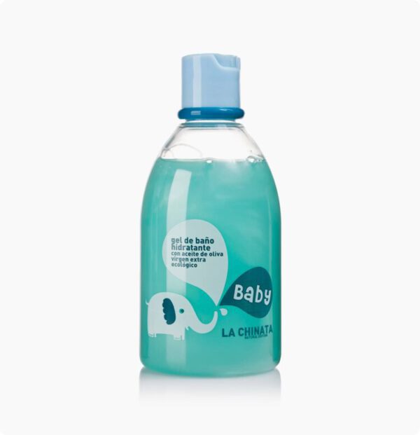 Biologische Hydraterende douche gel en badschuim voor baby's met olijfolie 250ml