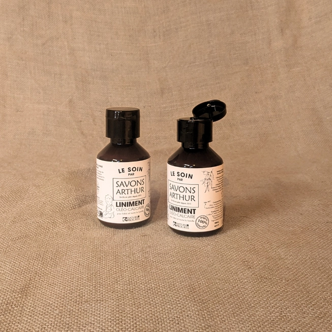 Savons Arthur baby super zacht Liniment met biologische olijf- en zonnebloemolie - verzacht de huid - handgemaakt in Frankrijk 100ml