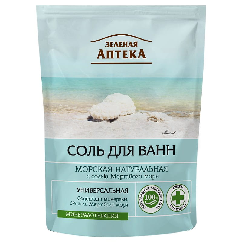 Natuurlijk bad zout uit de Dode Zee - magnesium - mineralen - ontgift en zuivert gevoelige huid 500g
