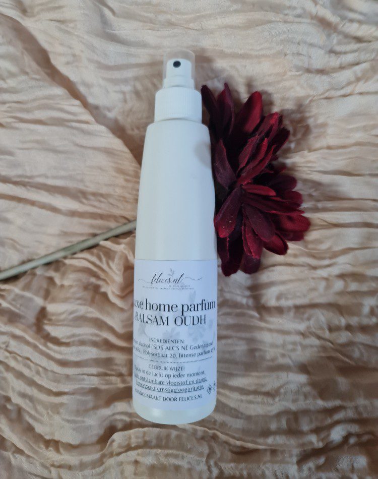 Luxe handgemaakte Interieur parfum spray - kamer spray - sfeer - BALSEM OUDH - luxe geur met karakter 200ml
