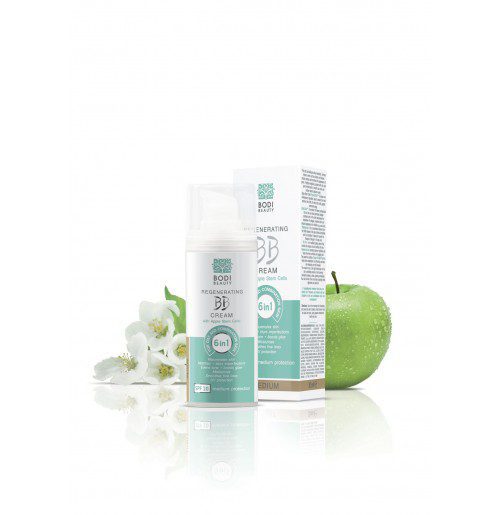 Anti-age BB CREAM SPF 20 voor de vette en gecombineerde huid kleur MEDIUM - appelstemcel 30ml