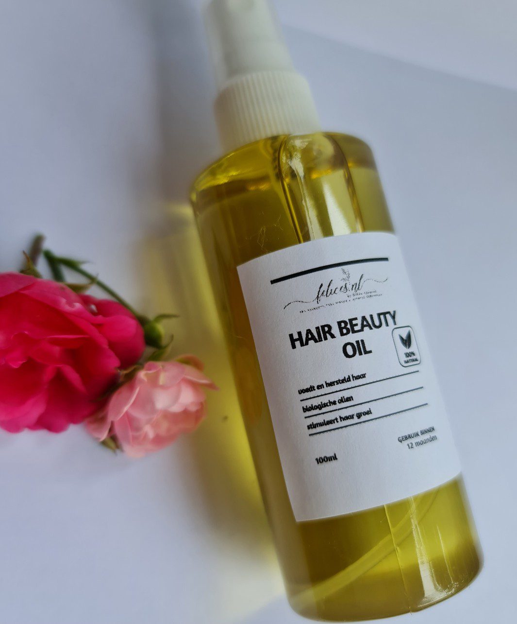 Biologische haar olie met ayurveda krachtige oliën - chebe - nigella - amla - brahmi olie 100ml