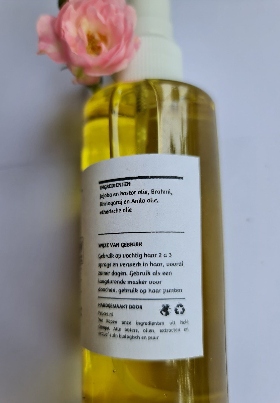 Biologische haar olie met ayurveda krachtige oliën - chebe - nigella - amla - brahmi olie 100ml