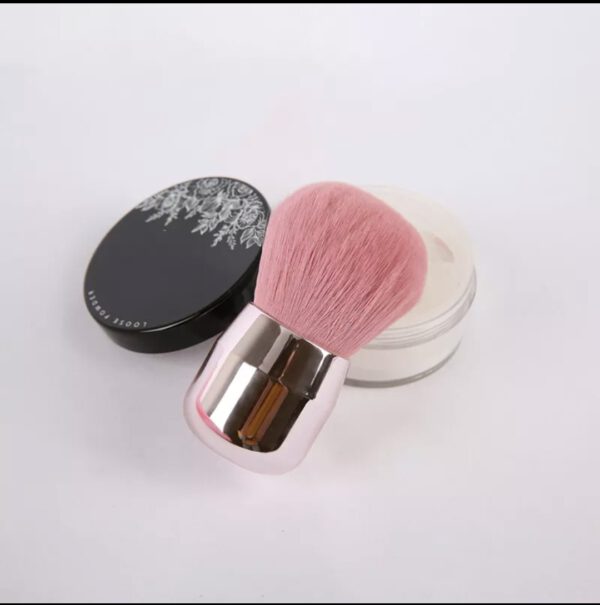 Kabuki foundation kwast in Roze kleur - Afbeelding 3