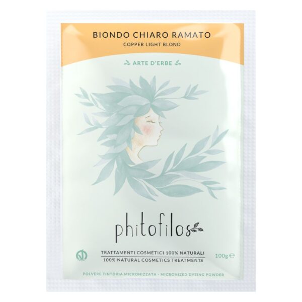Phitofilos biologische haar henna - haar verf -Licht kastanjebruin blond (Henna 1) 100gr