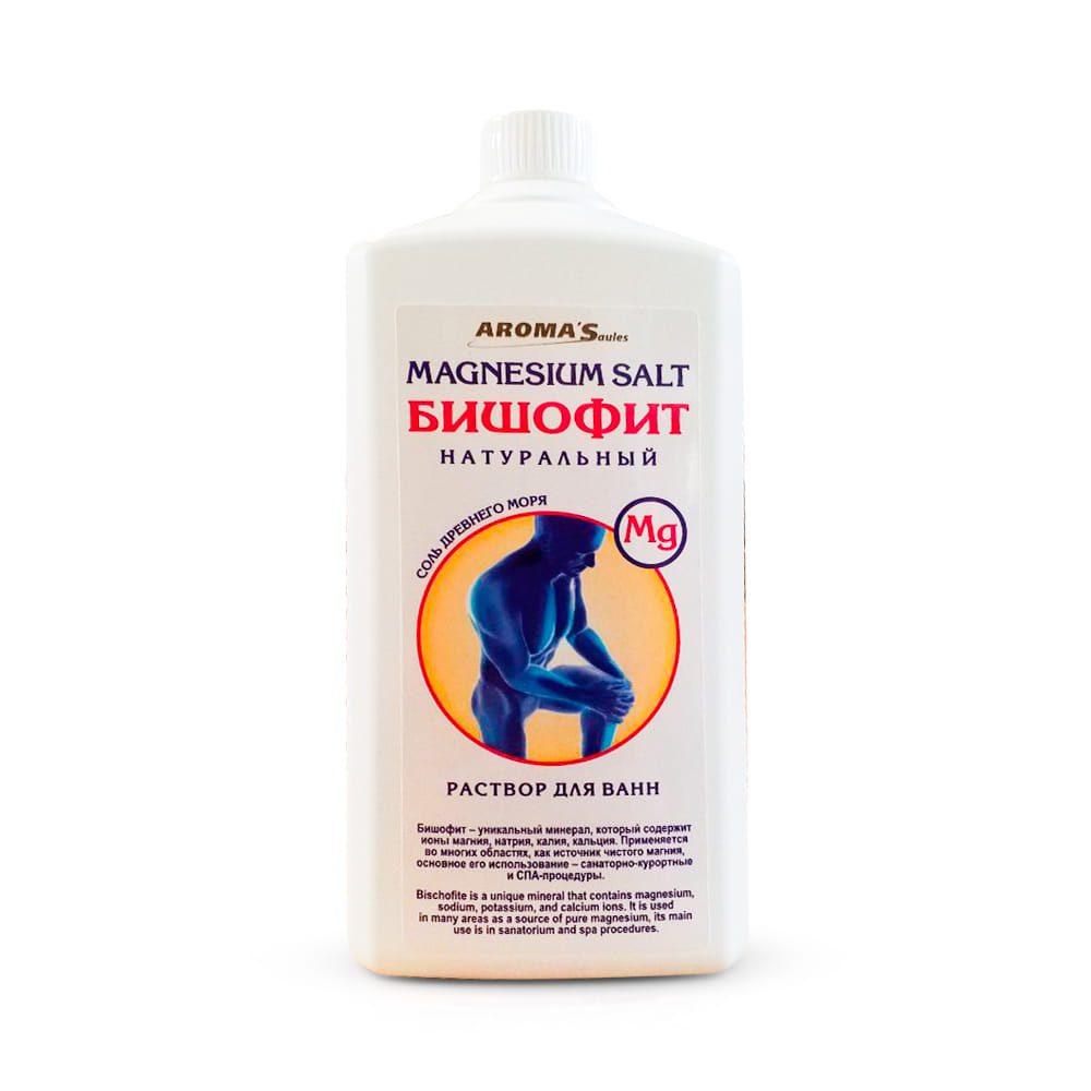 Organische Bad vloeistof - Bischofite - magnesium - jodium en ijzer - kalmeert spieren - krampen - zachte huid 1l