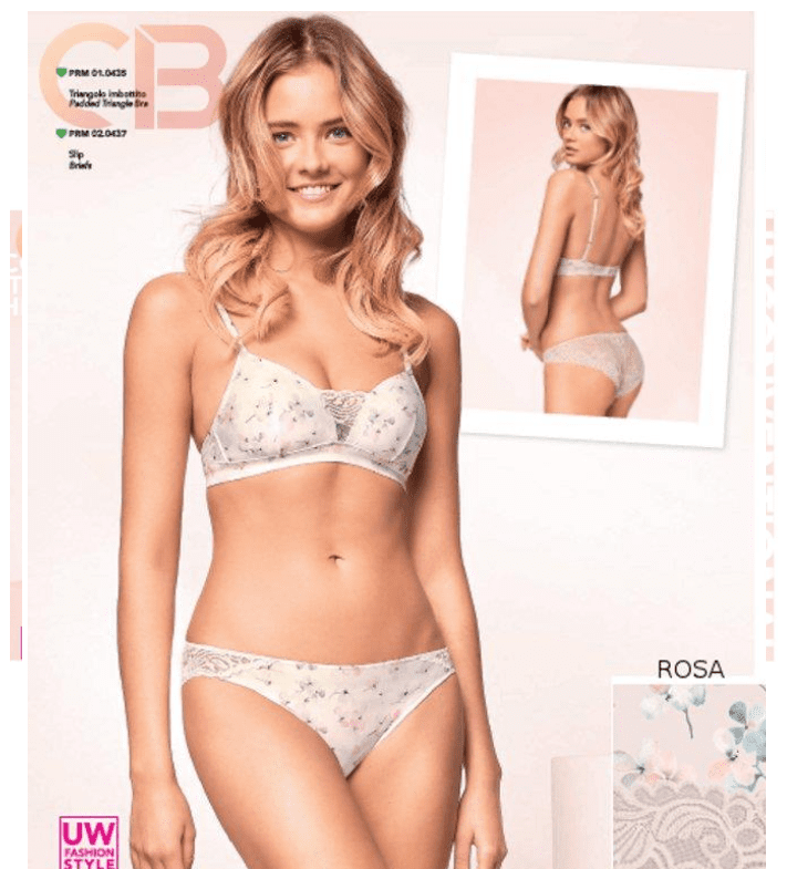 Infiore lingerie set in WIT met kant SLIP maat 75B/A, M