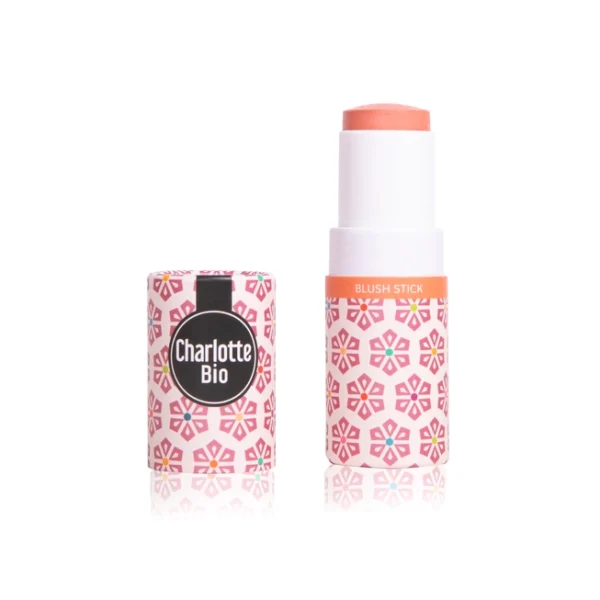 Cosmos biologische en veganistische gezicht blush - rouge balsem - Koraal - 5gr - Afbeelding 2