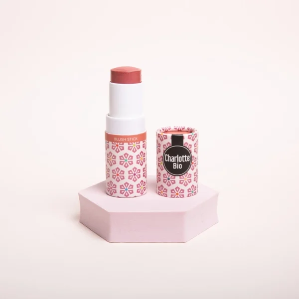 Cosmos biologische en veganistische gezicht blush - rouge balsem - Rozehout - 5gr - Afbeelding 2