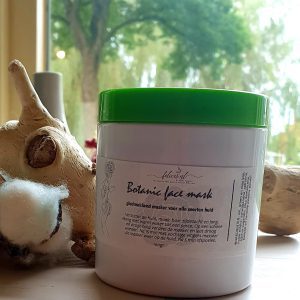 Botanische gezicht klei masker - voor alle huid types - gladstrijkend - verjongend - met klei en kruiden 200gr