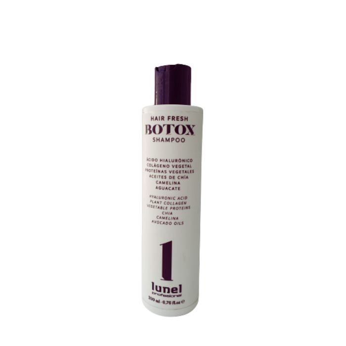 Lunel Professionele Sulfaatvrije shampoo voor krullend haar met botox effect - chia - collageen hyaluronzuur 200ml