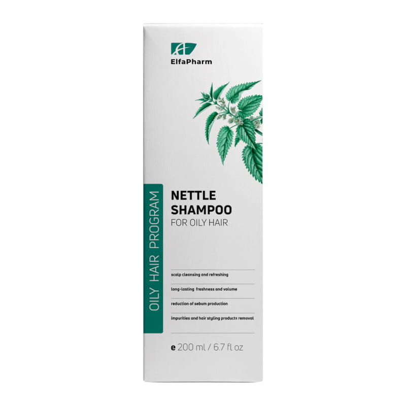 Doeltreffend Shampoo voor Vet Haar met Brandnetel - fris gevoel - grondig reiniging 200ml