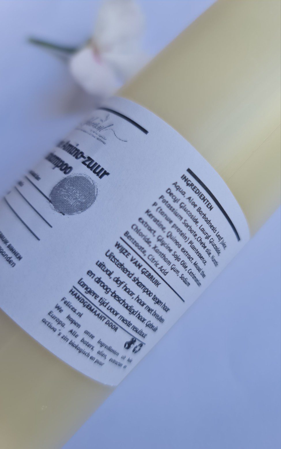 Biologische sulfaatvrij Chebe en aminozuren shampoo tegen haar uitval - versteekt en voed - 250ml