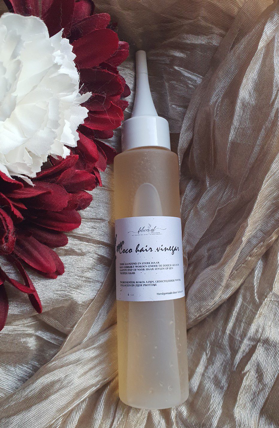 Kokos haar azijn voor glanzend en sterk haar ook zonder afspoelen 100ml - Afbeelding 3