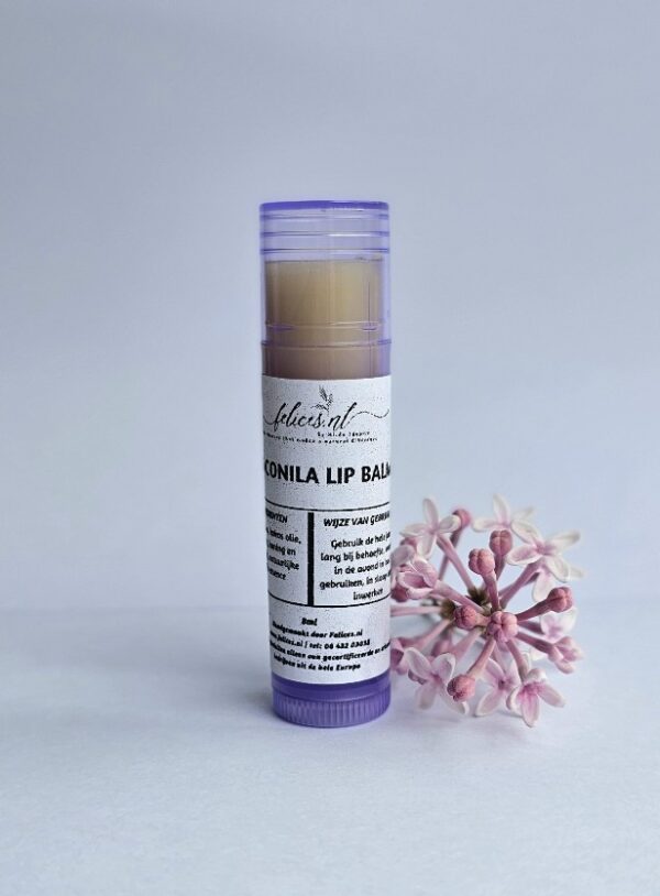 Handgemaakt Coconila lip balsem stift - cacao boter - karite - kokos - honing - vanille 8gr - Afbeelding 3