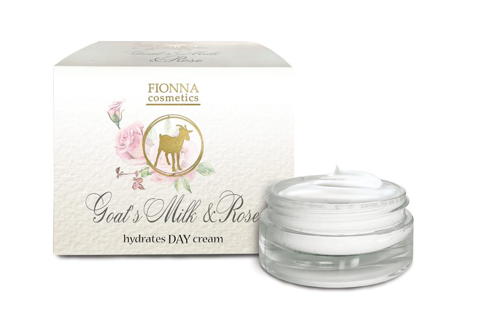 Glad strijkend en voedend dag creme met Geiten melk en Rozen water - herstelt de huid 50ml