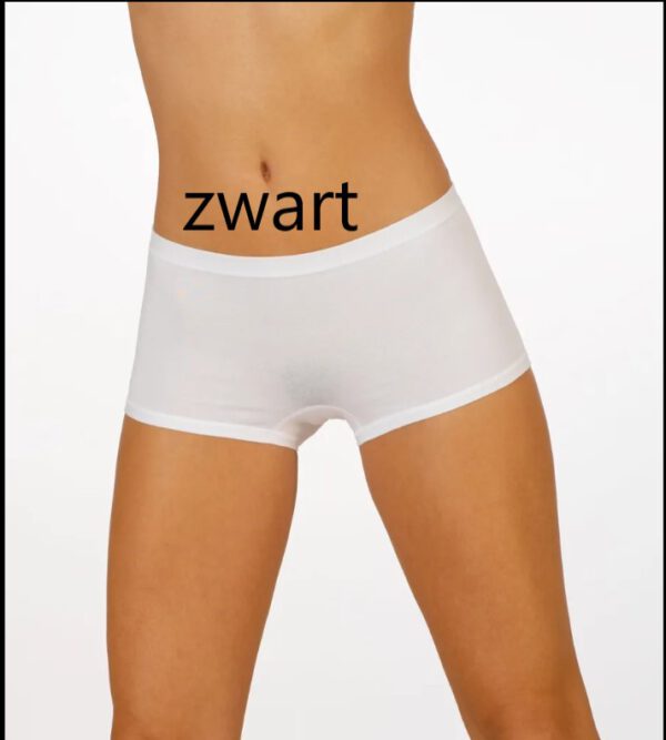 Set van 2 stuks Katoenen mix boxer voor dames, ZWART comfortabele lingerie maat S/M