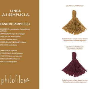 Gecertificeerde en biologische henna poeder, concealer BLOED HOUT (Legno di Campeggio ) Koper tot Paars 100ml
