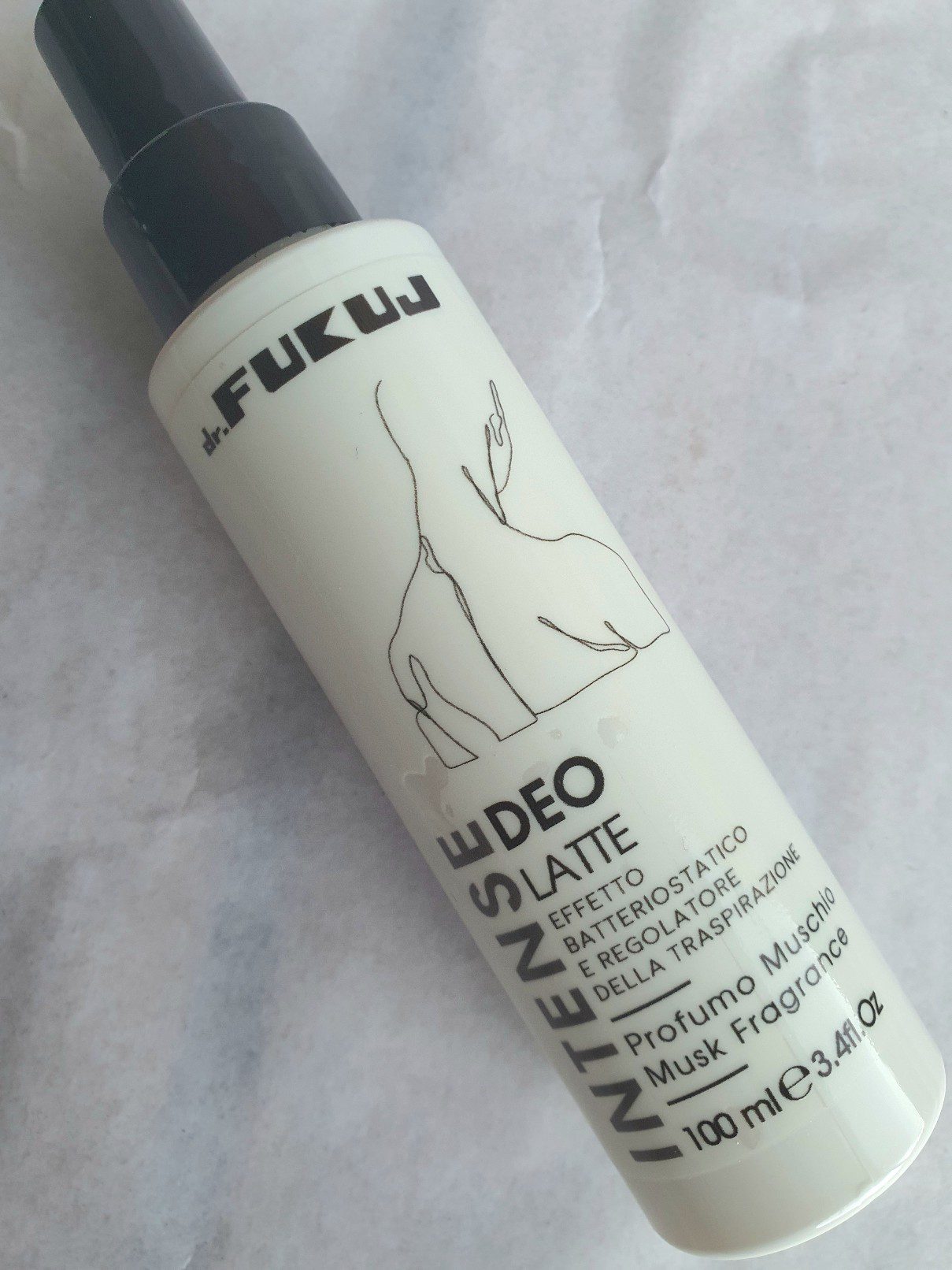 Dr Fukuj heren latte creme deodorant spray - top heren MUSK geur - effectief tegen zweet  100ml