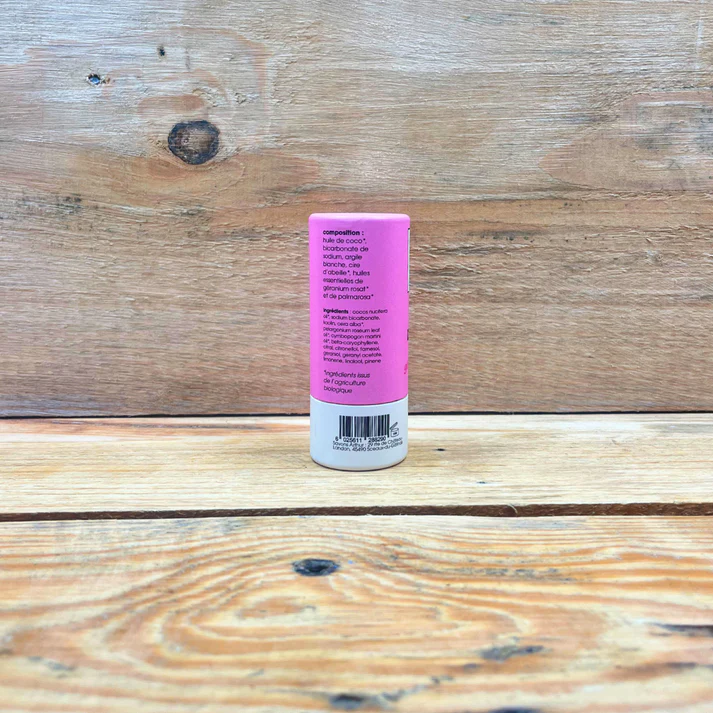 Biologische Vaste deodorant Palmarosa en Geranium - schone compositie - deo stick- handgemaakt in Frankrijk 60gr