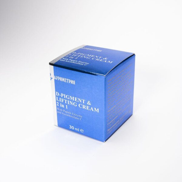 Aurimetry biologische D-pigment en lift - gezicht crème met glycoliczuur- vitamine C - tripeptiden - pigmentatie vlekken 30ml - Afbeelding 2