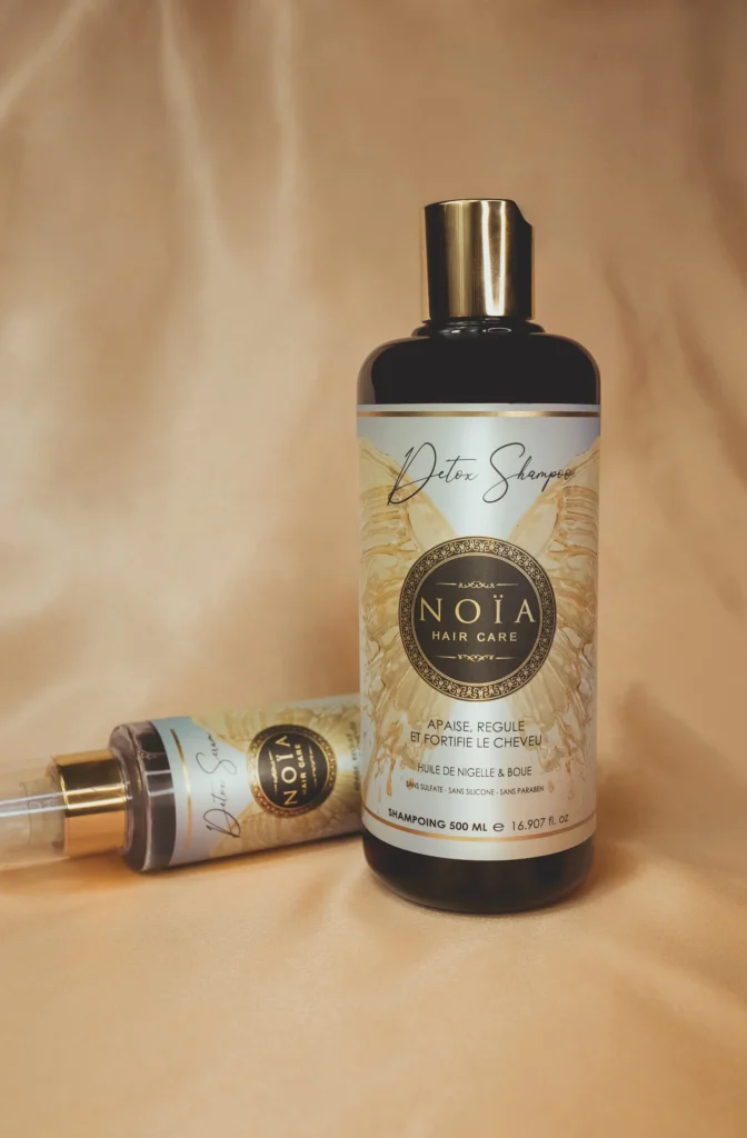 Noïa Luxe Professionele  DETOX  shampoo - Zwarte komijnolie - Modder - vet haar 500ml