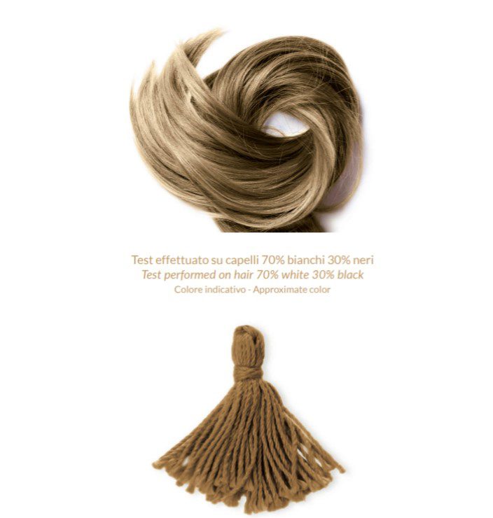 Phitofilos biologische haar henna verf poeder - DONKER BLOND kleur - Biondo scuro 100g