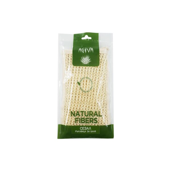 Puur massage sisal vezel bad en douche handschoen - loofah - puur katoen - scrub de huid - cellulitis 1st - Afbeelding 2