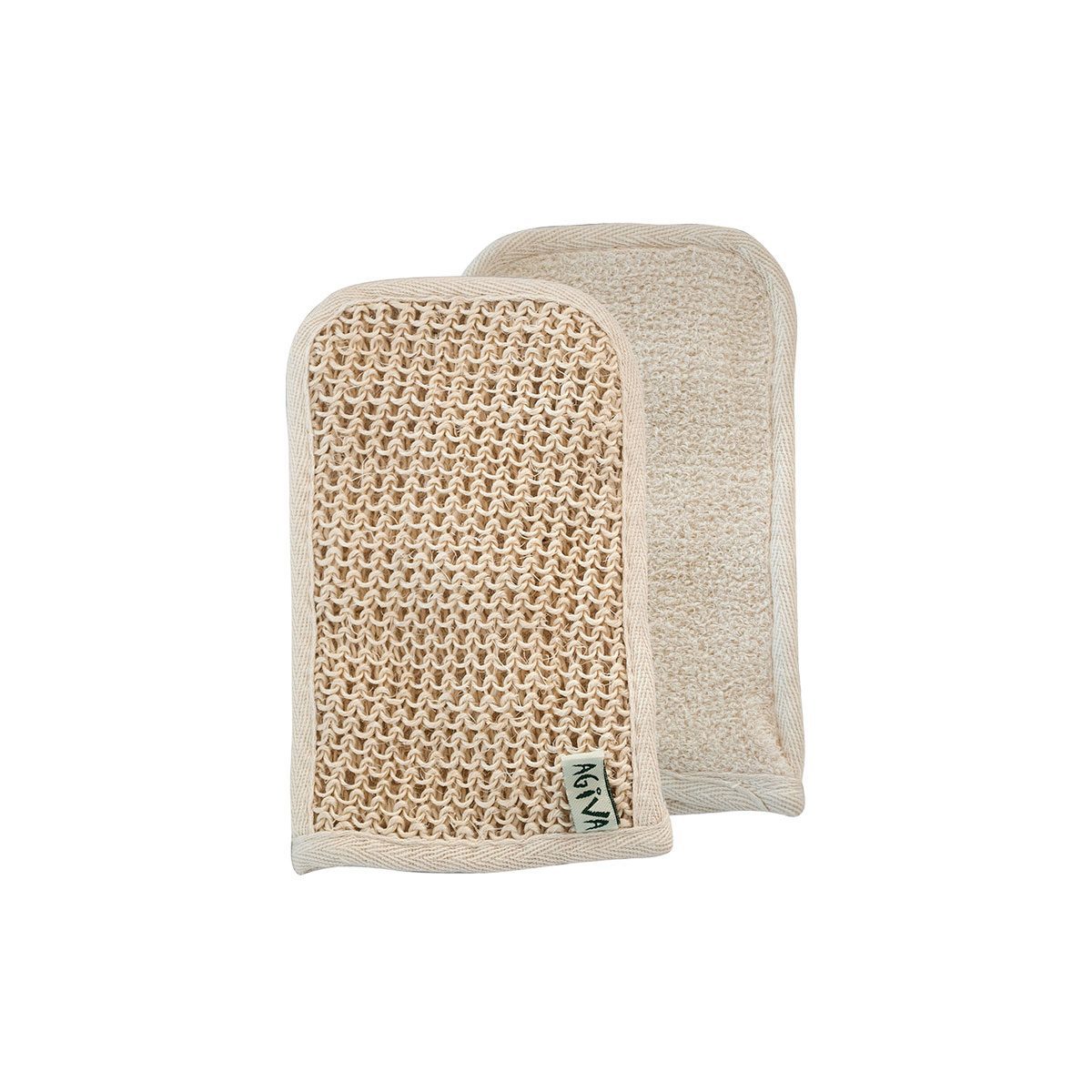 Puur massage sisal vezel bad en douche handschoen - loofah - puur katoen - scrub de huid - cellulitis 1st