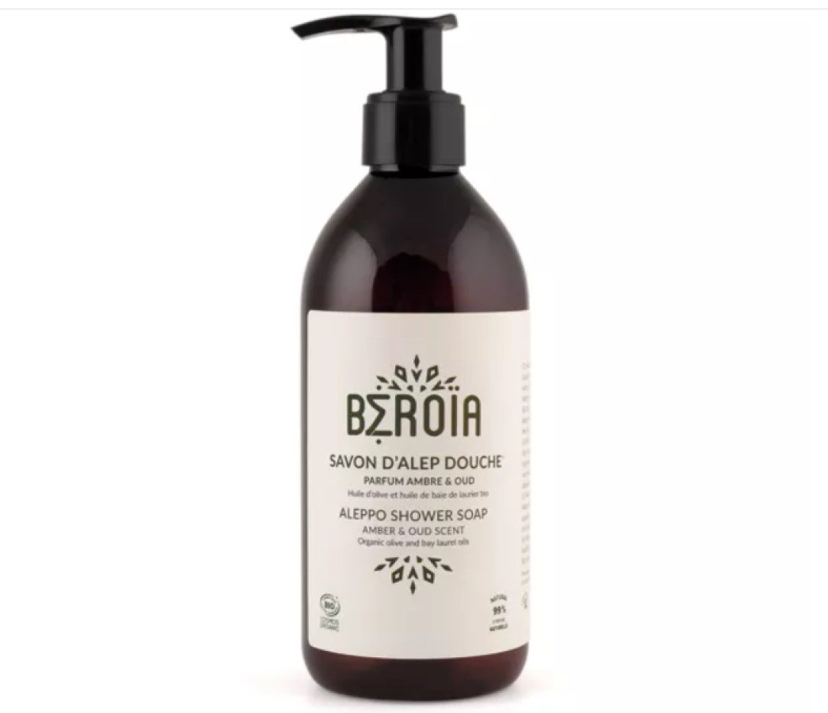 Cosmos gecertificeerd Aleppo douchezeep met geur van amber en oud - mannen en vrouwen - Syrische zeep 300ml - Afbeelding 4